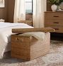 Rinna Rattan Oversized Lidded Basket