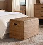 Rinna Rattan Oversized Lidded Basket