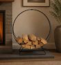 Round Hoop Fireplace Log Holder