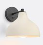 FOLK Abigail Soft Cone Sconce, Unglazed Vanilla
