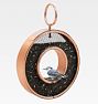 Fly-Thru Copper Bird Feeder with Mesh Panels, Circle