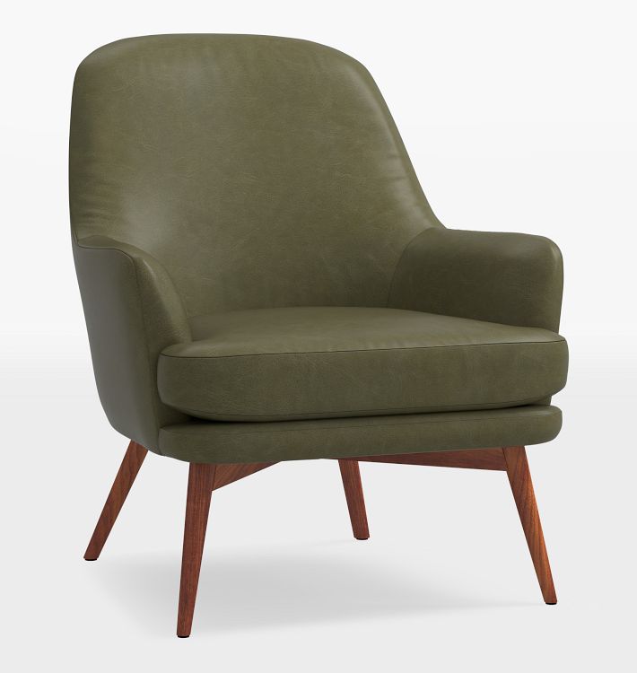 Dexter Leather Lounge Chair | Rejuvenation