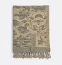 Floral Stripe Silk Throw