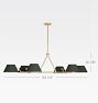 Percey 6-Light Linear Chandelier, 62" Width