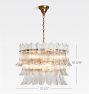 Providence Triple Tier Chandelier, 24-32" Width