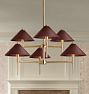 Rhone Double Tier Chandelier, 36" Width in Metal Shades