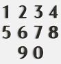 6" Macleay House Numbers