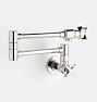 Open Box: West Slope Cross Handle Wall Mount Pot Filler - Polished Nickel