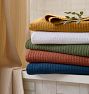Waffle Stripe Shower Curtain