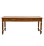 Vintage 20th Century American Library Table with Drawers