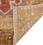 Vintage Turkish Hand-Knotted Orange Medallion Runner 3'6" x 10'