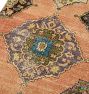 Vintage Turkish Hand-Knotted Pink Medallion Runner 2'11" x 13'