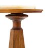 Vintage 19th Century Italian Walnut and Alabaster Pedestal Table