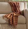 Light-Weight Plaid Wool Throw