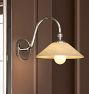 Theo Sconce, Glass and Alabaster Shades