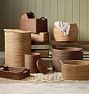 OPEN BOX: Rinna Rattan Collection, Oval Basket, 22"L x 18"W x 16"H - Natural