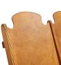 Vintage Traditional 20th Century Folding Theater Seats with Carved Back