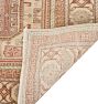 Vintage Turkish Hand-Knotted Wool Rug Elephant Foot Pink 6'6" x 9'6"