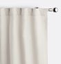 Custom Belgian Linen Blackout Curtains, 50" x 98" - Ivory