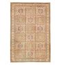 Vintage Turkish Hand-Knotted Wool Rug Elephant Foot Pink 6-1/2 x 9-1/2ft