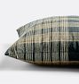 Plaid Striped Silk Pillow Cover