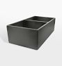 Sacchi Kitchen Sink Double 50/50 Fireclay - 33" - Matte Gray