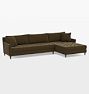 Open Box: Hastings Studio Right Arm Chaise (Only) - Vance Velvet Bark
