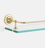 Glass Shelf with Gallery Rail, 24"