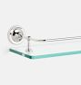 Glass Shelf with Gallery Rail, 24"