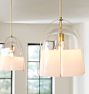 Haleigh 12" Pendant, Glass Shade