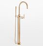 Tiburon Floor Mounted Tub Filler With Handshower, Satin Bronze PVD PVD