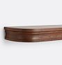 Lynette Shelf Hook Rack, 24" - Chestnut