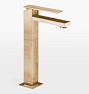 Morro Bay Single Hole Vessel Bathroom Faucet, Satin Bronze PVD PVD