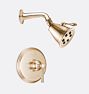 Miramar Lever Handle Pressure Balanced Shower Set, 8.5" - Satin Bronze PVD PVD
