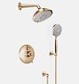 Miramar Lever Handle Thermostatic Shower Set with Handshower, Satin Bronze PVD PVD