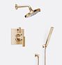 Morro Bay Thermostatic Shower Set with Handshower, Satin Bronze PVD PVD