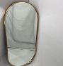 Open Box: Pill Metal Framed Mirror, French Cleat (22"W x 48"H) - Brass