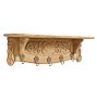 Vintage 20th Century French Oak Carved Wall Shelf