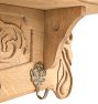 Vintage 20th Century French Oak Carved Wall Shelf