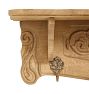 Vintage 20th Century French Oak Carved Wall Shelf