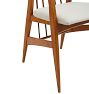 Vintage Midcentury Modern Oak Barrel Back Chair Pair
