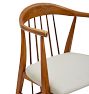 Vintage Midcentury Modern Oak Barrel Back Chair Pair