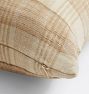 Plaid Striped Silk Pillow Cover