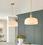 Dekum 11" Pendant, Alabaster Shade