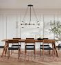 Willamette 48" Linear Chandelier, Clear Glass