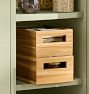 Acacia Wood Bin