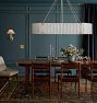Willamette 60" Linear Chandelier, Pearl White Glass