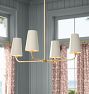 Ansel 4-Light Chandelier, 34" Width Metal Shades