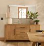 Thin Metal Double Vanity Mirror
