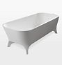 Giulia Solid Surface Tub - Matte White